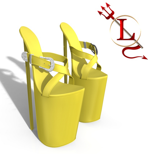 Yellow Martini Heels
