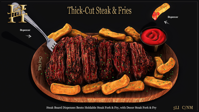 Chef Hill. Thick-Cut Steak & Fries