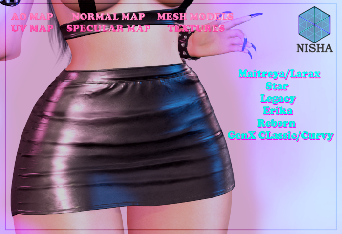 Nisha - Ebba skirt full perm mesh