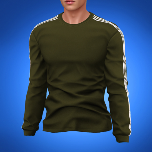TYLIE // Aiden Crewneck // GREEN