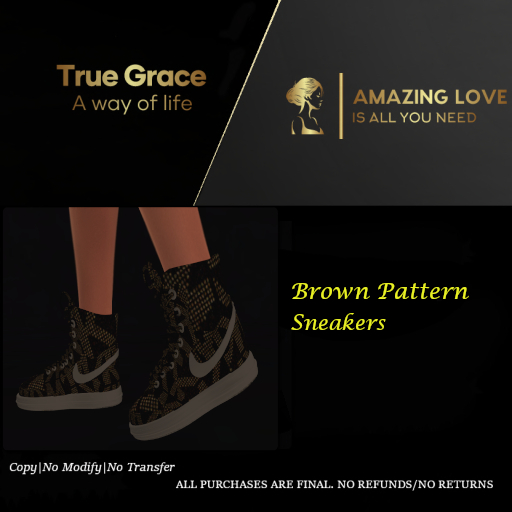 Sneakers - Brown Pattern - Maitreya