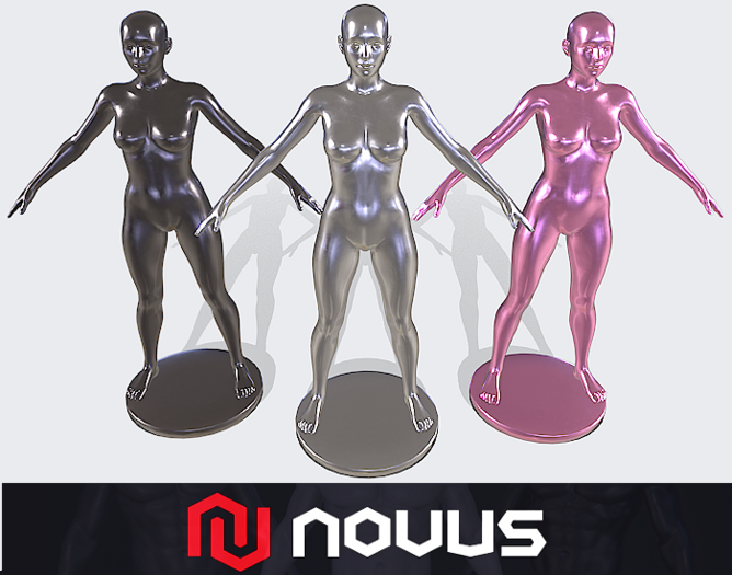 Woman Mannequin - Metal Base {Mesh}