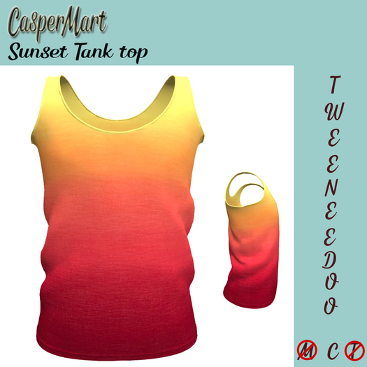{CasperMart} Sunset Tank Top Tweeneedoo