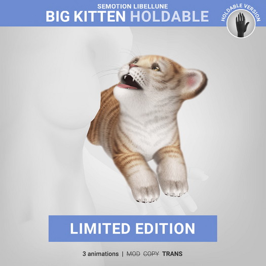SEmotion Libellune Big Kitten Holdable LIMITED