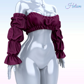 Berry Myriam Sleeves Top