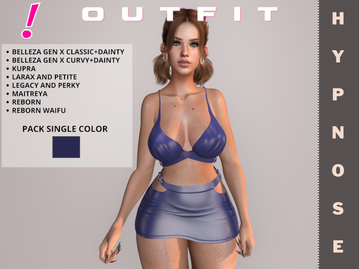 [DressUp!] Outfit Hypnose - Pack Single Color  (Royal Blue)