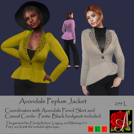 Avondale Peplum Jacket CS1