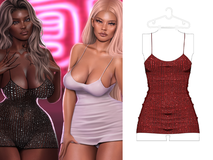 Madison - Shya Dress - Red v1