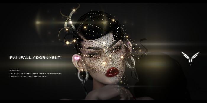 \-VALKYR-/ Rainfall Adornment / Silver
