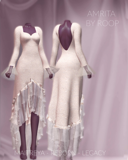 roop. Amrita dress - ivory