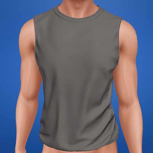 TYLIE // Kai Muscle Tee // GREY