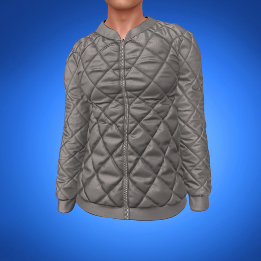 TYLIE // Drew Puff Bomber // GREY