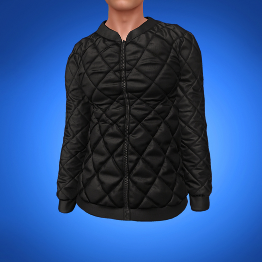 TYLIE // Drew Puff Bomber // BLACK