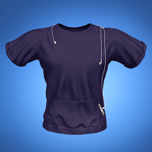 TYLIE // David Pouch Tee // PURPLE