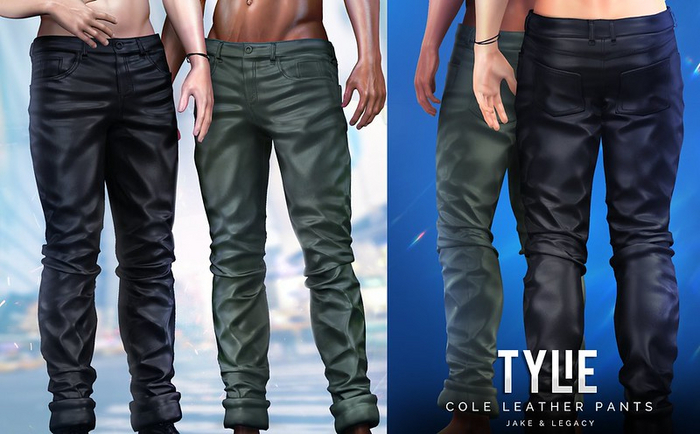TYLIE // Cole Leather Pants // FATPACK