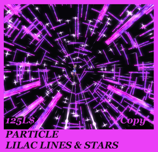 PARTICLE LILAC LINES & STARS