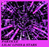 PARTICLE LILAC LINES & STARS