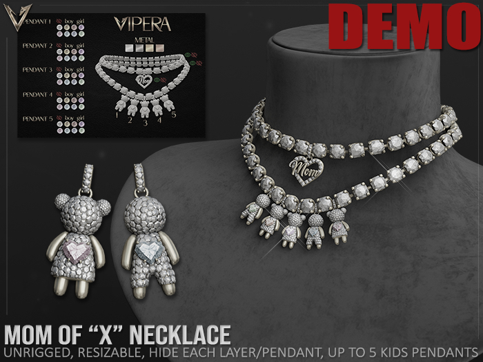 [VIPERA] DEMO Mom of X Necklace