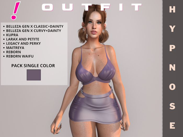 [DressUp!] Outfit Hypnose - Pack Single Color  (Purple)