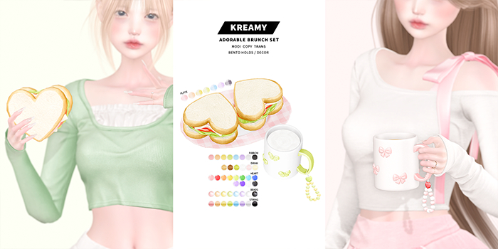 KREAMY. adorable brunch set (add)