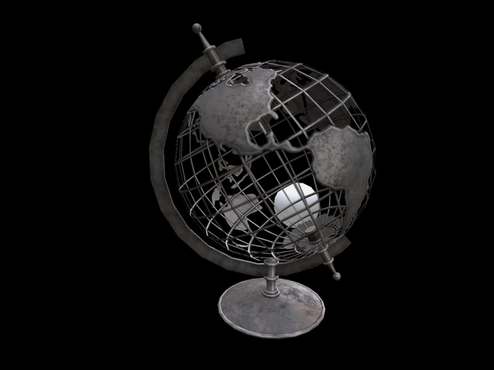 Globe with light