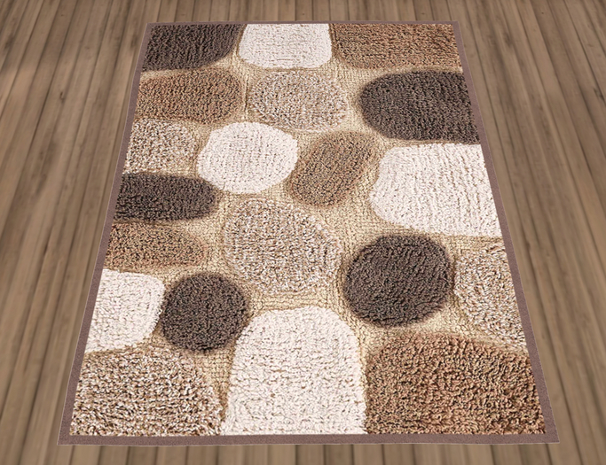 Brown Stepping Stones Rug