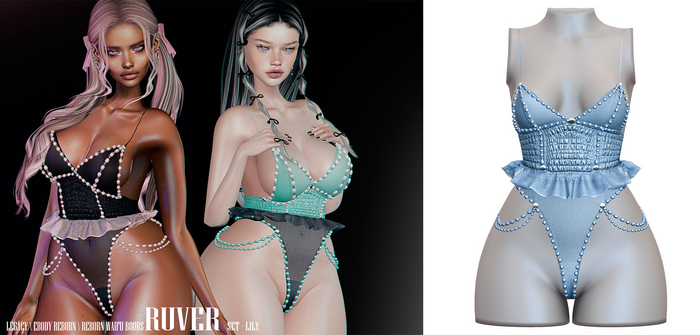 RUVER-Bodysuit :: Lily -Blue