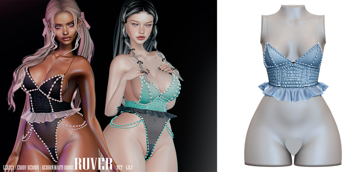 RUVER-Only Top :: Lily -Blue