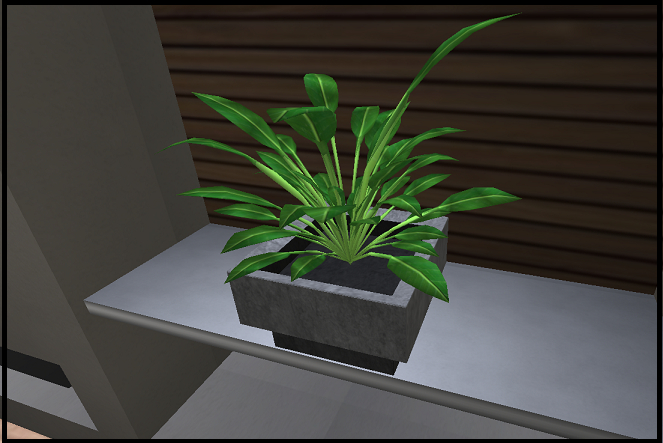 Mesh House Plant - Square Pot - 2 Prims - Copy & Mod