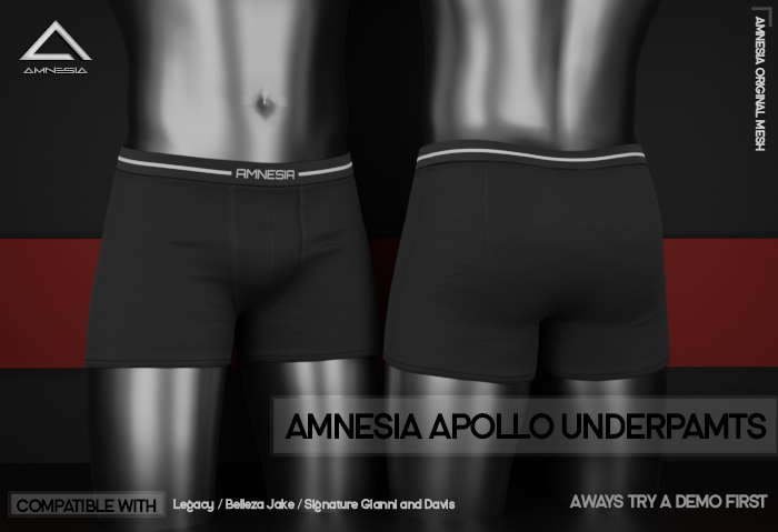 # AMNESIA - Apollo Underpants - Black