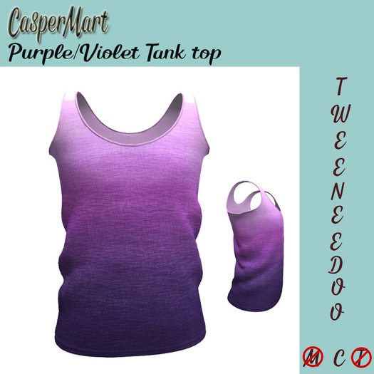 {CasperMart} Purple/Violet Tank Top Tweeneedoo