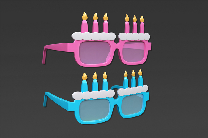 Birthday Cake Glasses