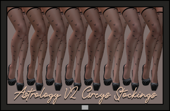 ~AB~ Astrology Stokings V2 Greys  Bas