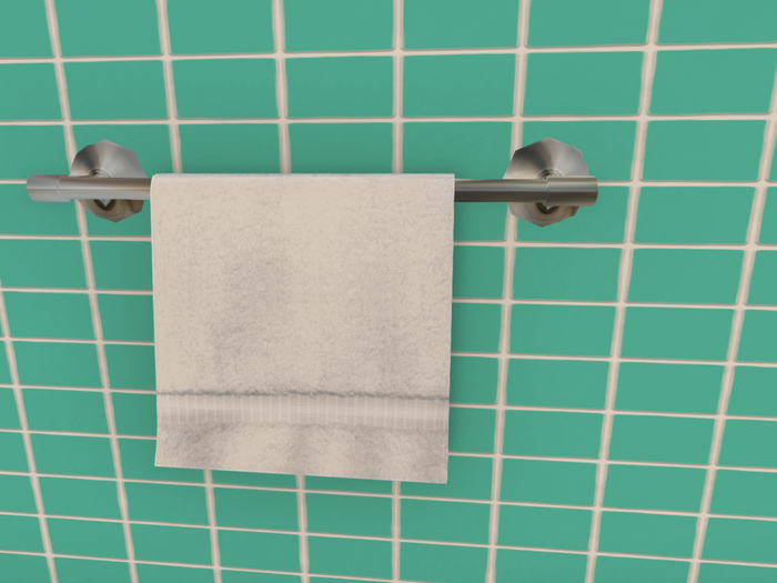 Towel rack with towel TDD