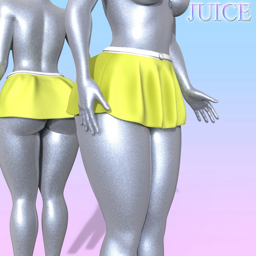 Yellow Skirt Pinup Bombshell