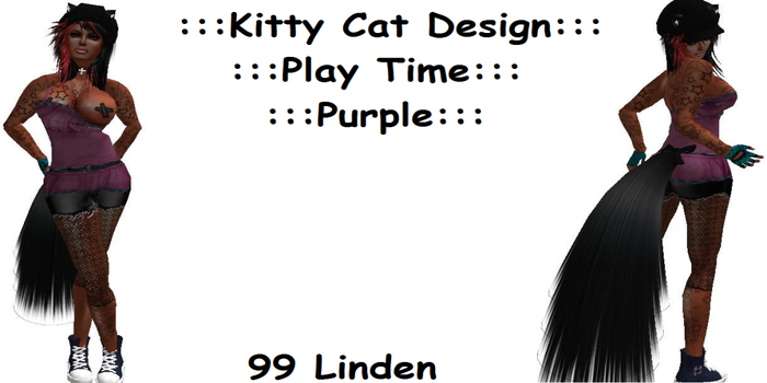 ::::Kitty Cat Design::: PLAY TIME ::: PURPLE