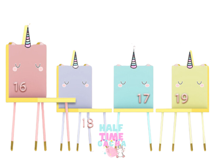 16. Lagom - Clouds&Unicorns Playroom [Unicorn chair Pink]