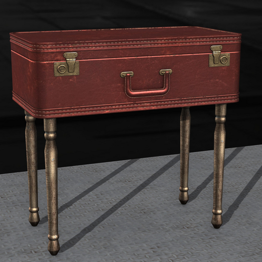 {Unflat Stuff} Suitcase table