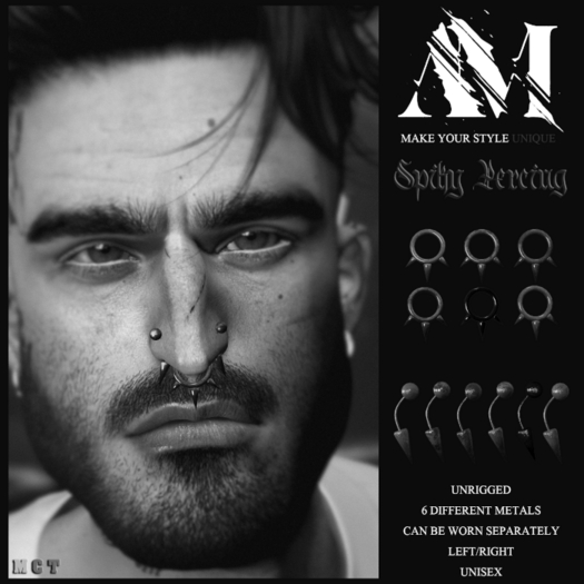 @Affirma " Spiky " Septum Percing DEMO