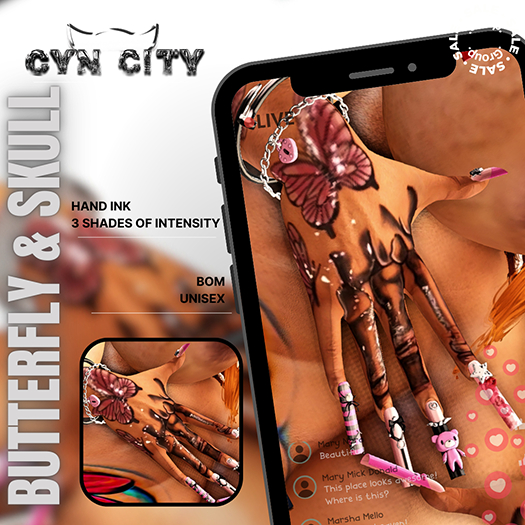 CYN CITY: Hand Skullfly Ink