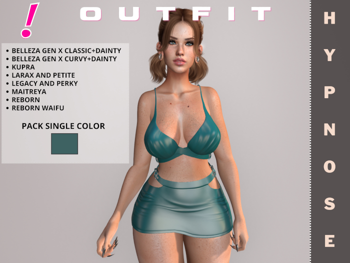 [DressUp!] Outfit Hypnose - Pack Single Color  (Mint)