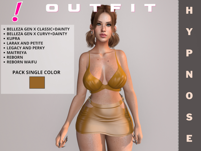 [DressUp!] Outfit Hypnose - Pack Single Color  (Mustard)