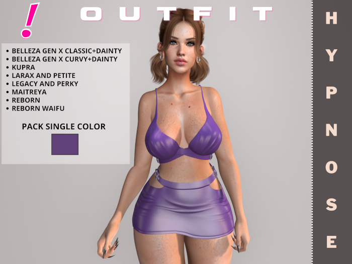 [DressUp!] Outfit Hypnose - Pack Single Color  (Grape)