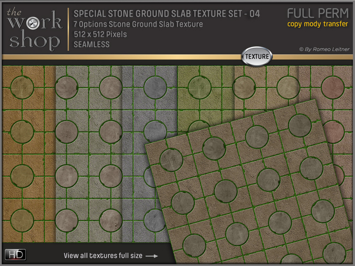 SPECIAL STONE GROUND SLAB TEXTURE SET - 04