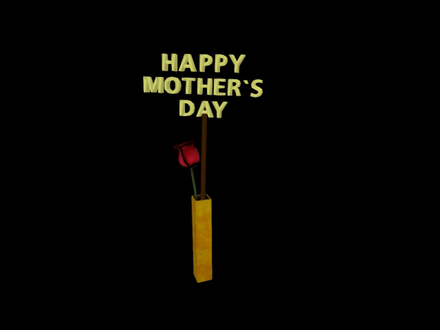 2024 Rose In Bud Vase-Mothers Day-Yellow