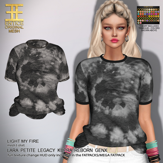 Entice - Light My Fire Tops - Dyes - Black