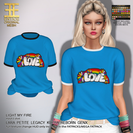Entice - Light My Fire Tops - Graphics - Love