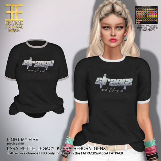 Entice - Light My Fire Tops - Graphics - Strange