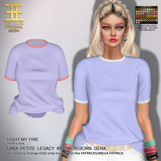 Entice - Light My Fire Tops - Lights - Periwinkle