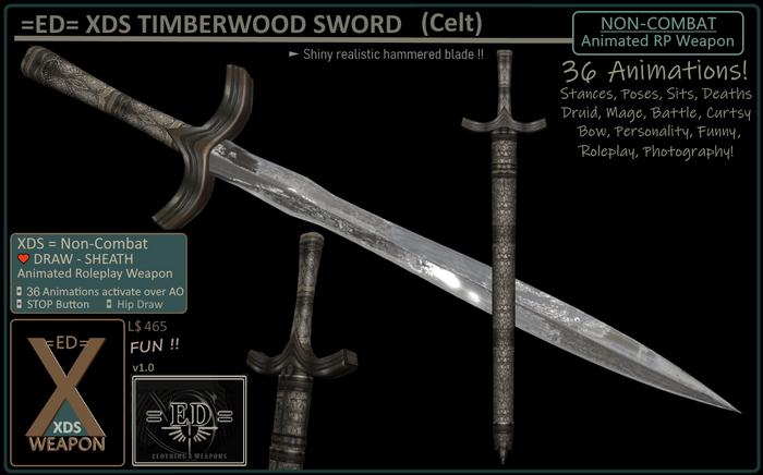 =ED= XDS - TIMBERWOOD SWORD (Celt) - [=]